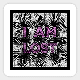 I AM LOST - In the Dark Sticker